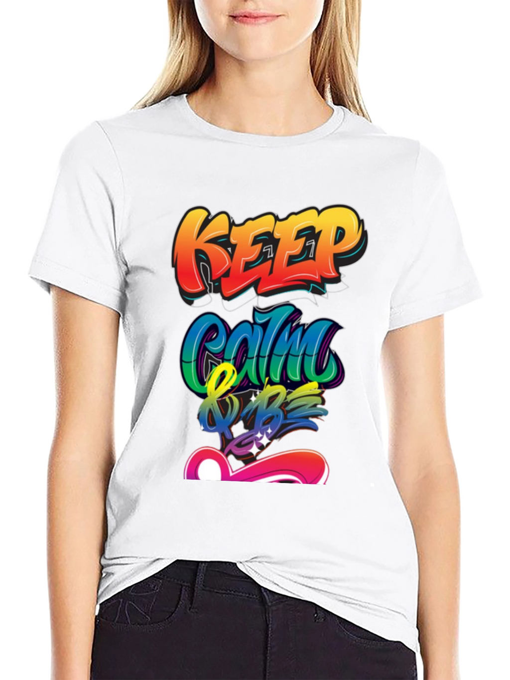 Keep Calm & Be T-Shirt - Graffiti Style Design