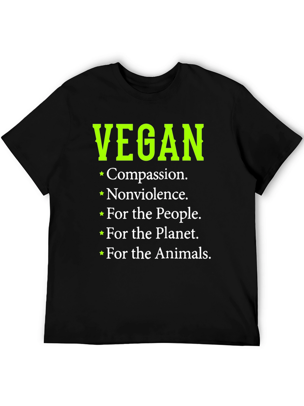 Vegan Compassion T-Shirt - Black