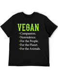 Vegan Compassion T-Shirt - Black