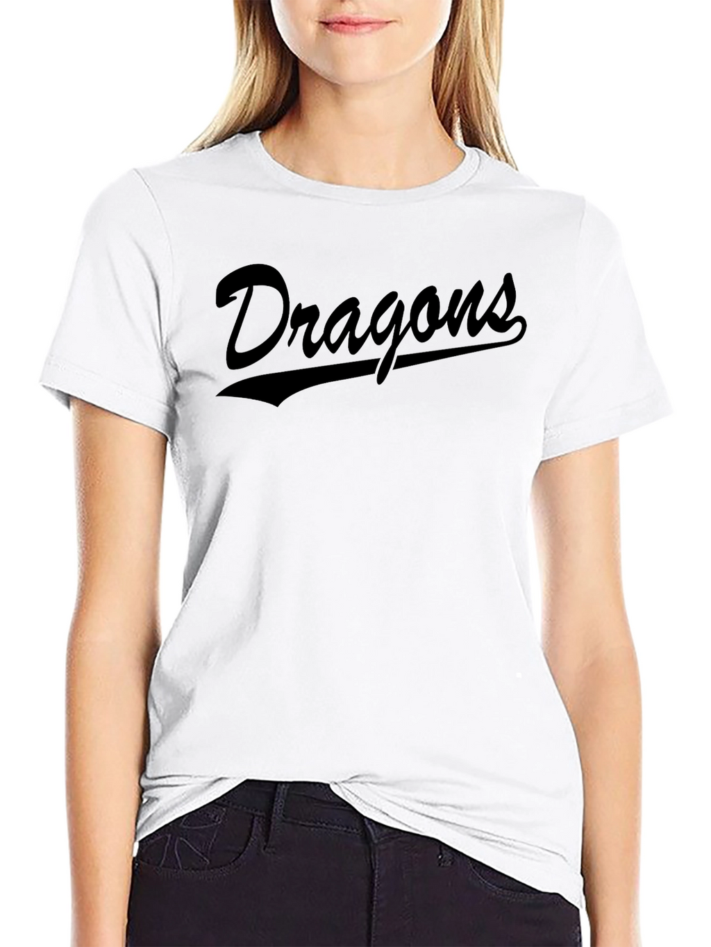 Dragons Script Black T-Shirt