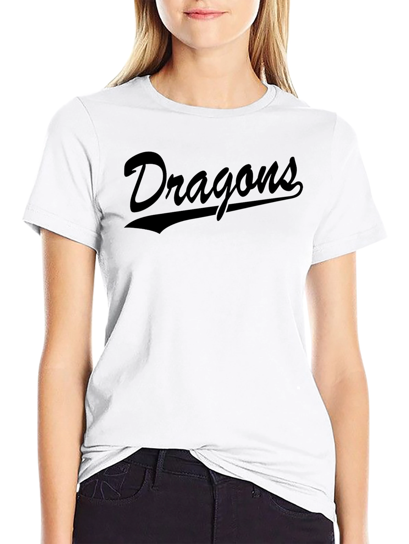 Dragons Script Black T-Shirt