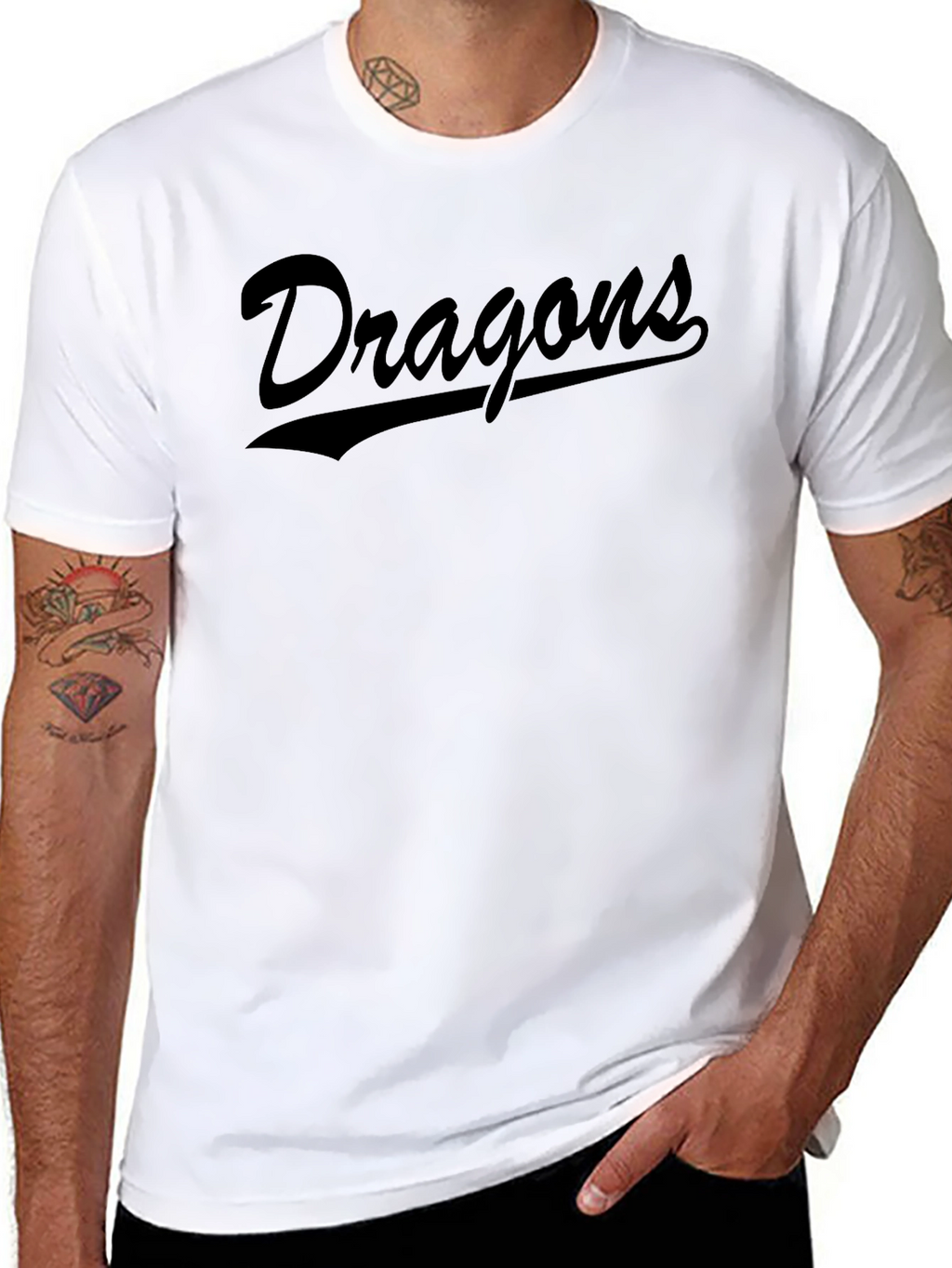 Dragons Script Black T-Shirt