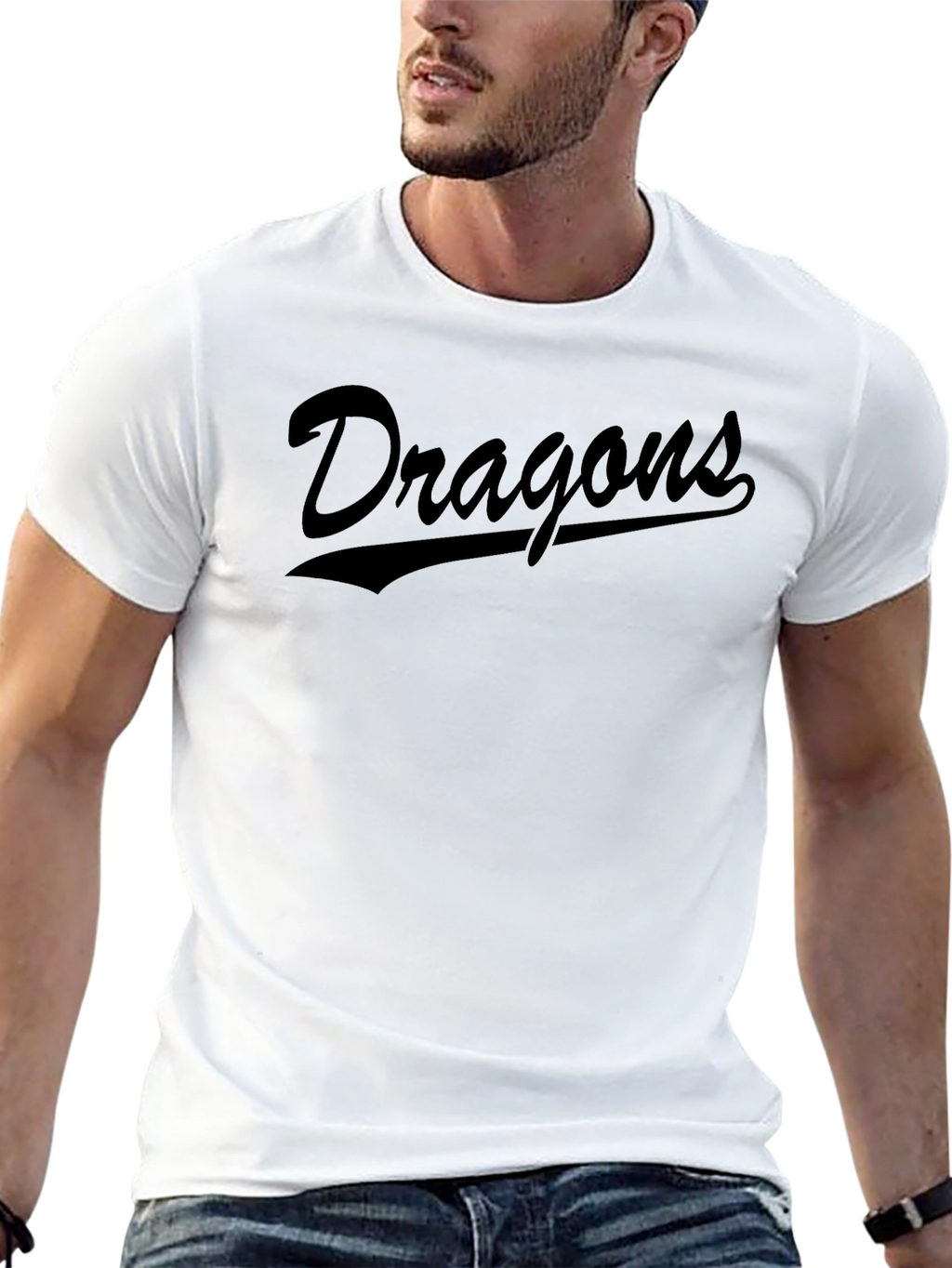 Dragons Script Black T-Shirt