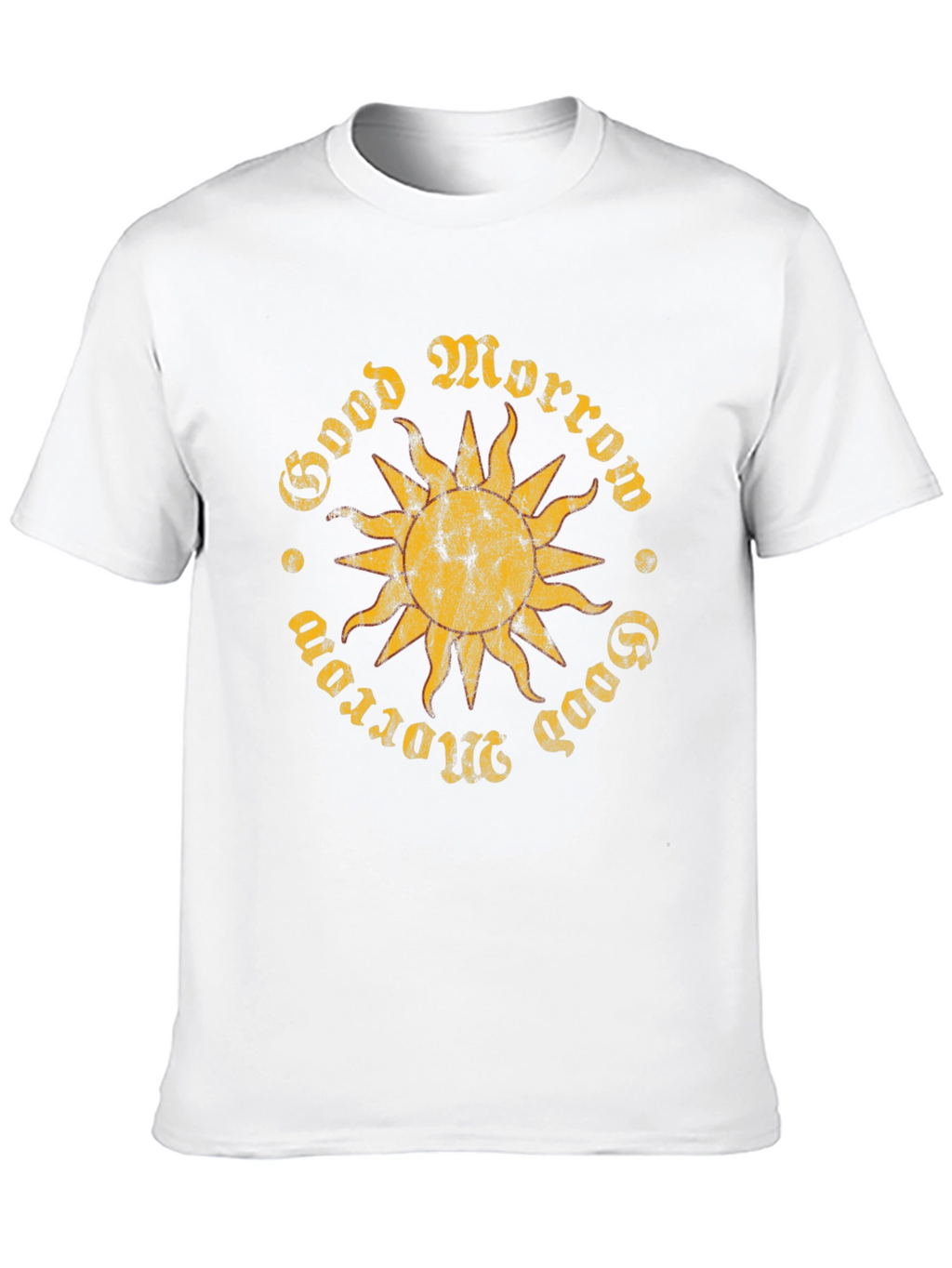 Good Morrow Sun Graphic Black T-Shirt