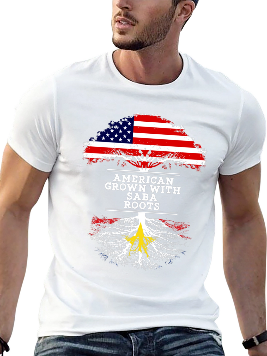 American Grown with Saba Roots T-Shirt