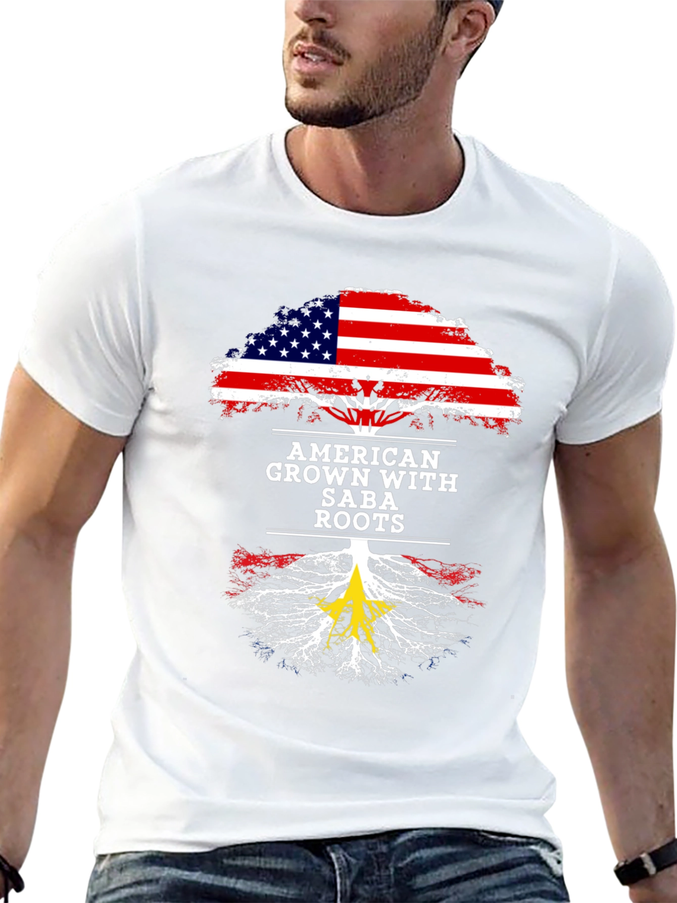 American Grown with Saba Roots T-Shirt