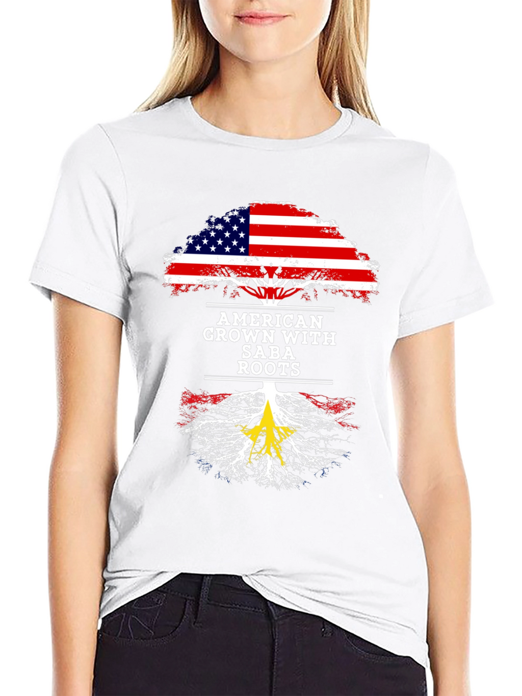 American Grown with Saba Roots T-Shirt