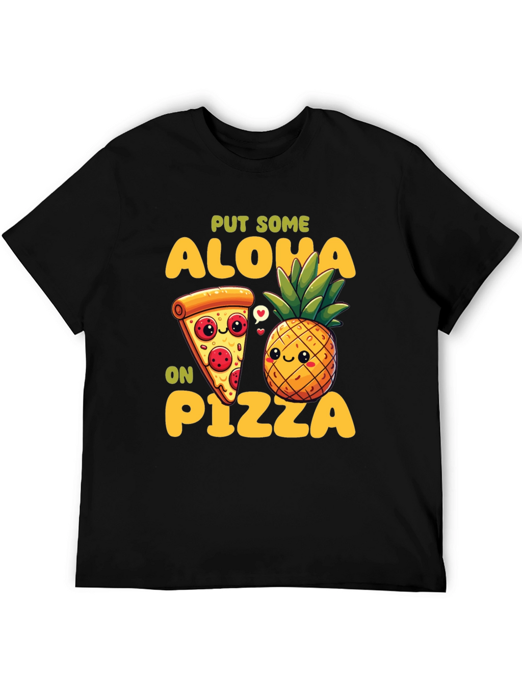 Aloha Pizza Graphic Tee - Fun Food Shirt