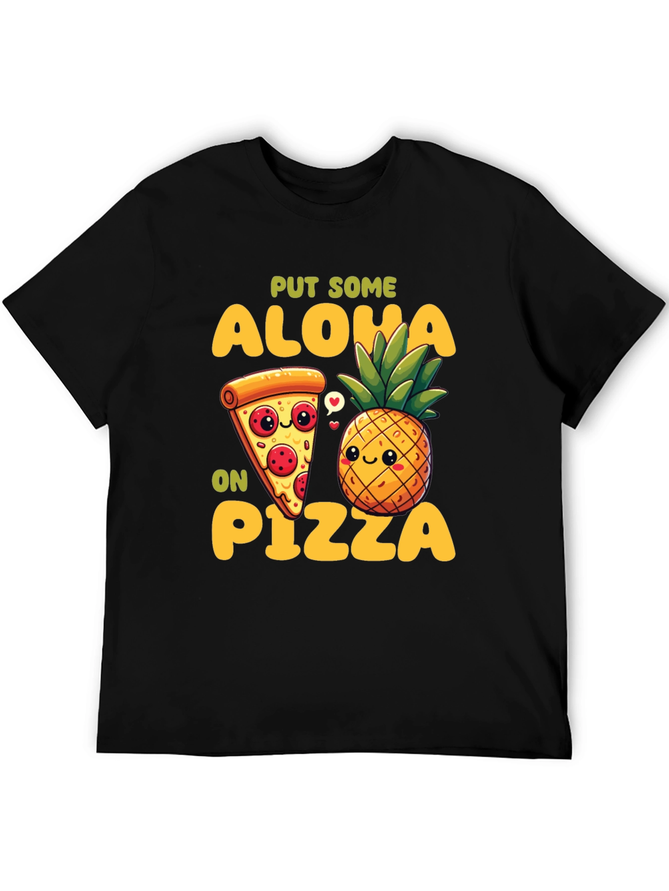 Aloha Pizza Graphic Tee - Fun Food Shirt