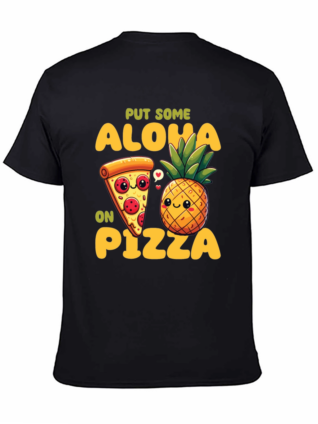 Aloha Pizza Graphic Tee - Fun Food Shirt