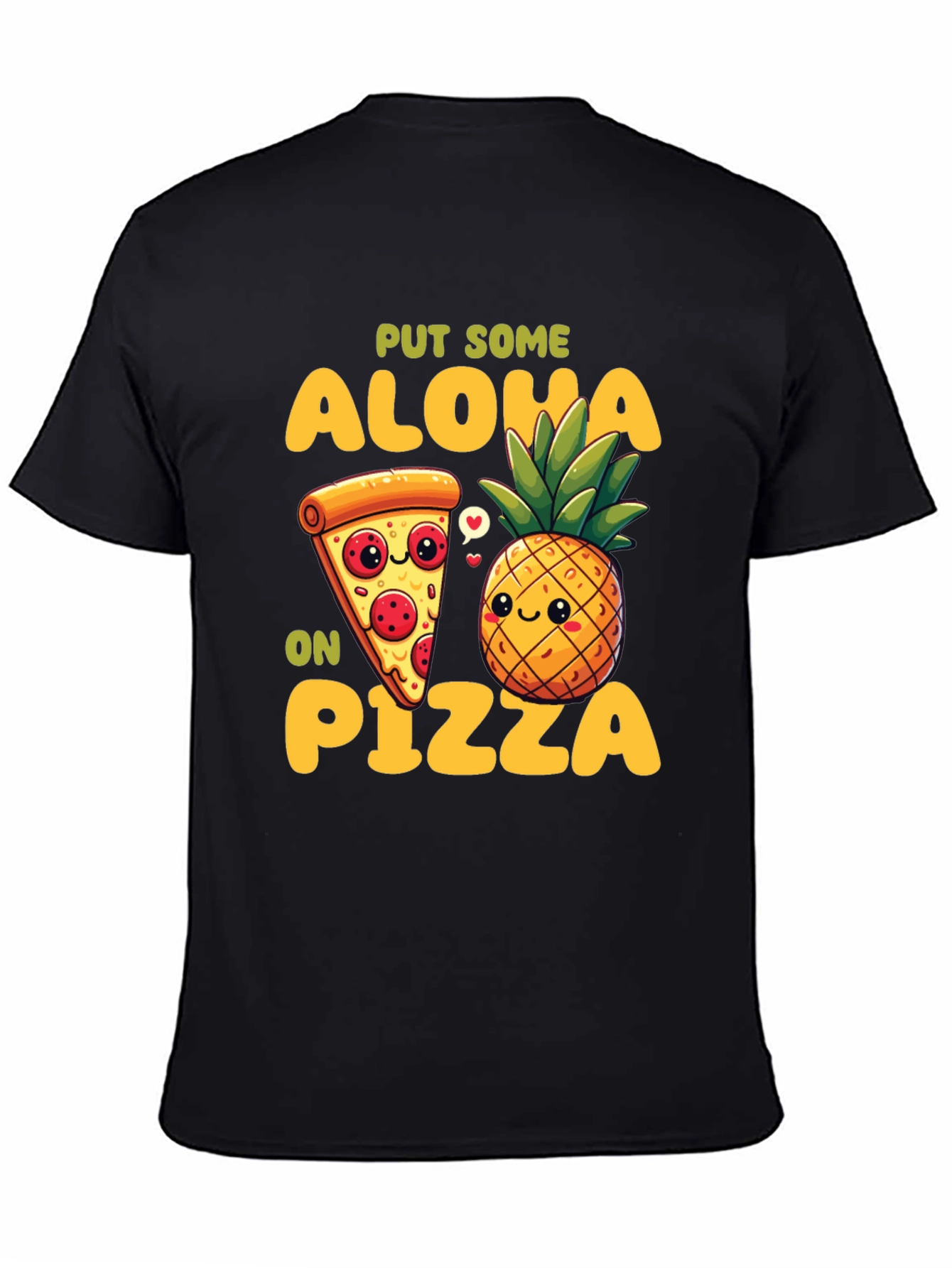Aloha Pizza Graphic Tee - Fun Food Shirt