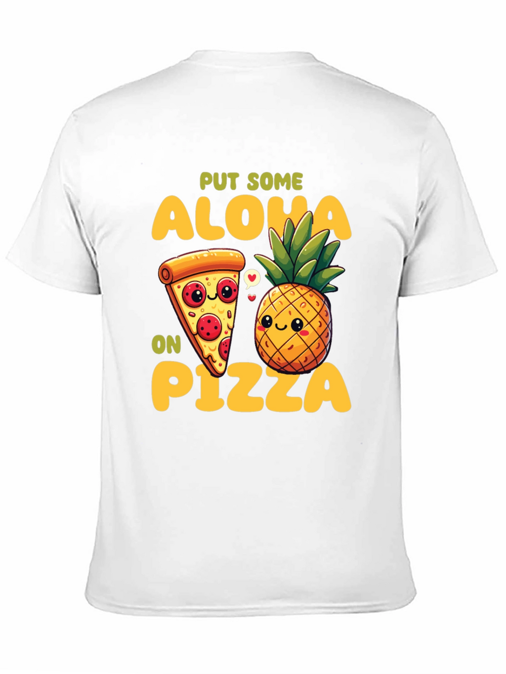 Aloha Pizza Graphic Tee - Fun Food Shirt