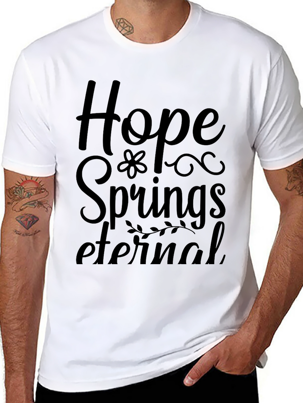 Hope Springs Eternal Black T-Shirt