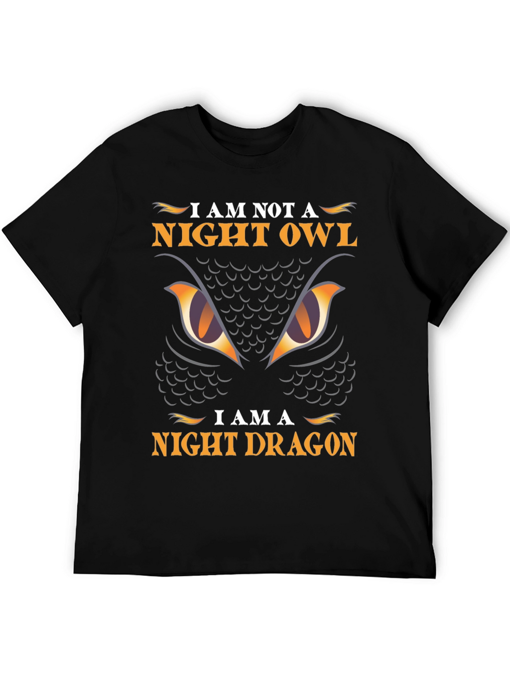 Night Dragon Graphic Tee - Owl Parody T-Shirt