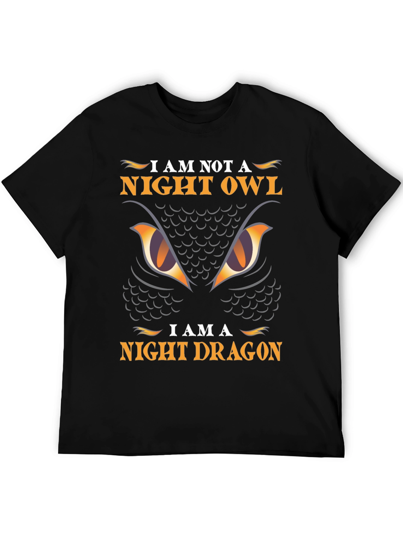 Night Dragon Graphic Tee - Owl Parody T-Shirt