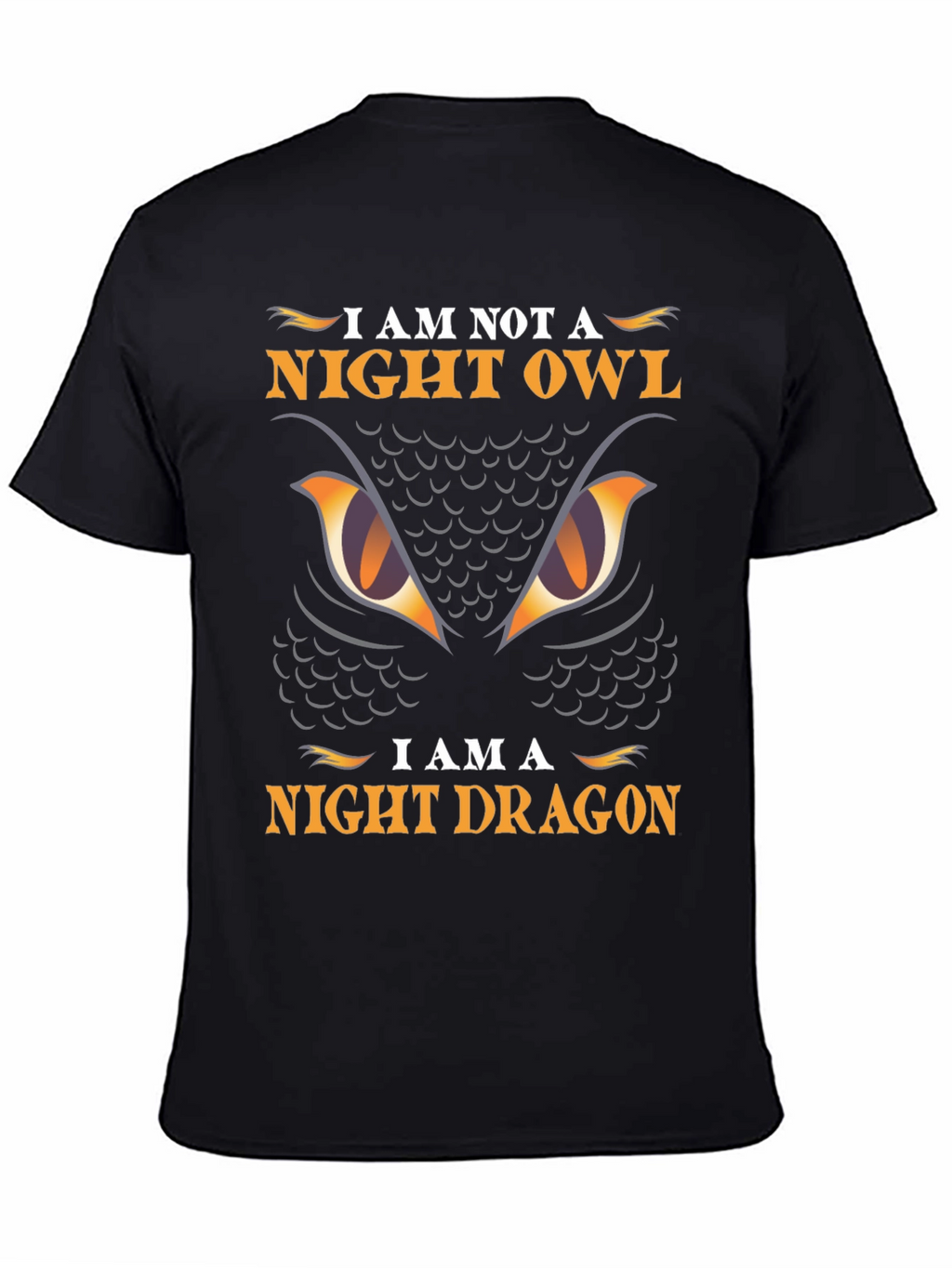 Night Dragon Graphic Tee - Owl Parody T-Shirt