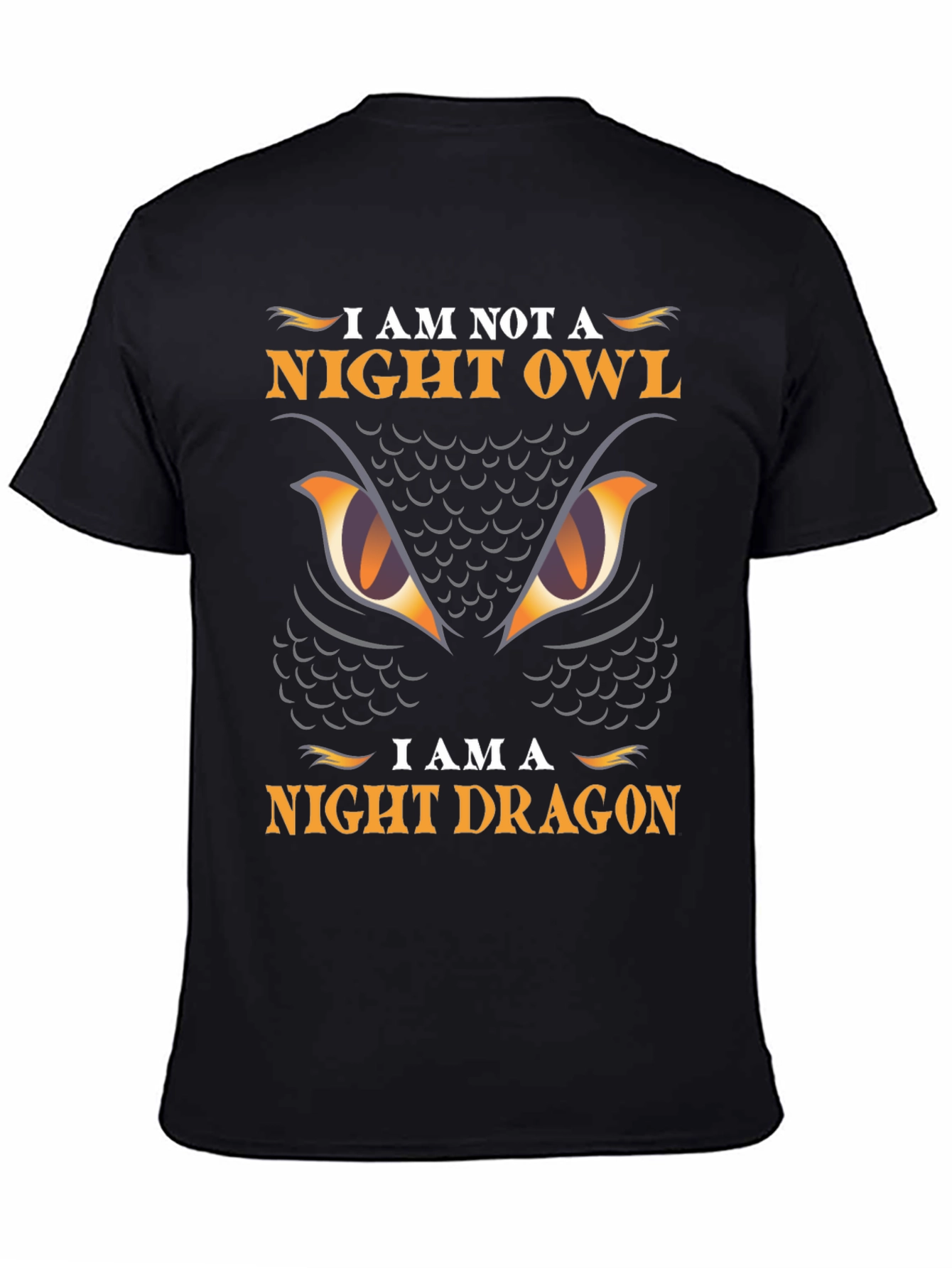 Night Dragon Graphic Tee - Owl Parody T-Shirt