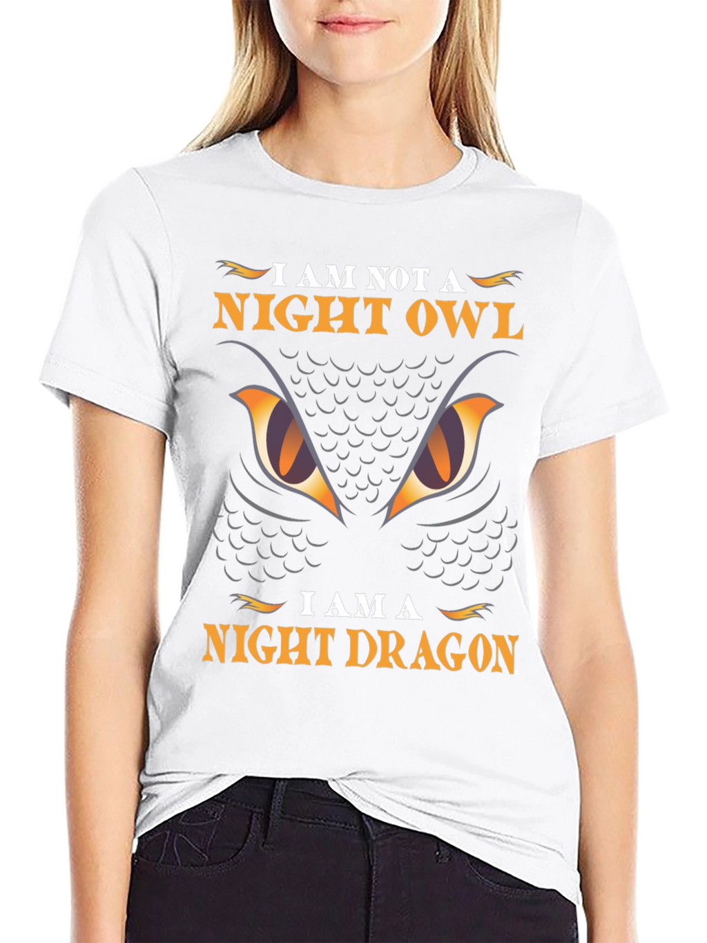 Night Dragon Graphic Tee - Owl Parody T-Shirt