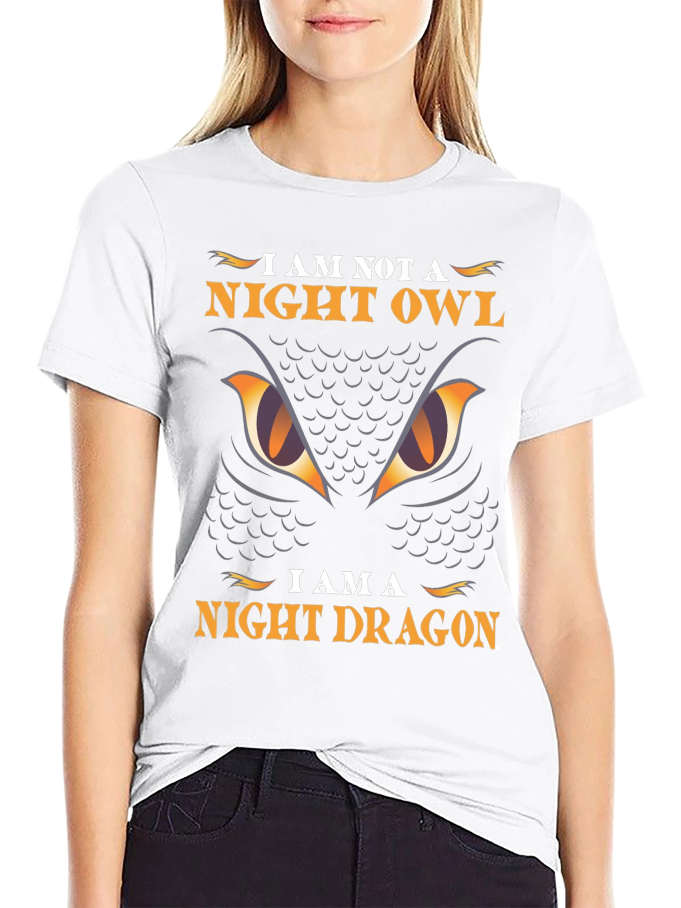 Night Dragon Graphic Tee - Owl Parody T-Shirt