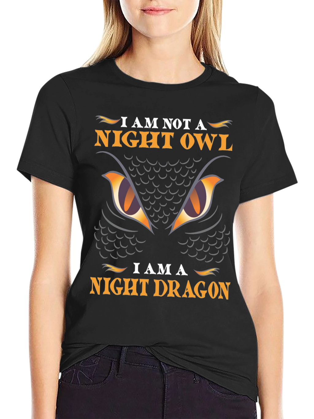 Night Dragon Graphic Tee - Owl Parody T-Shirt