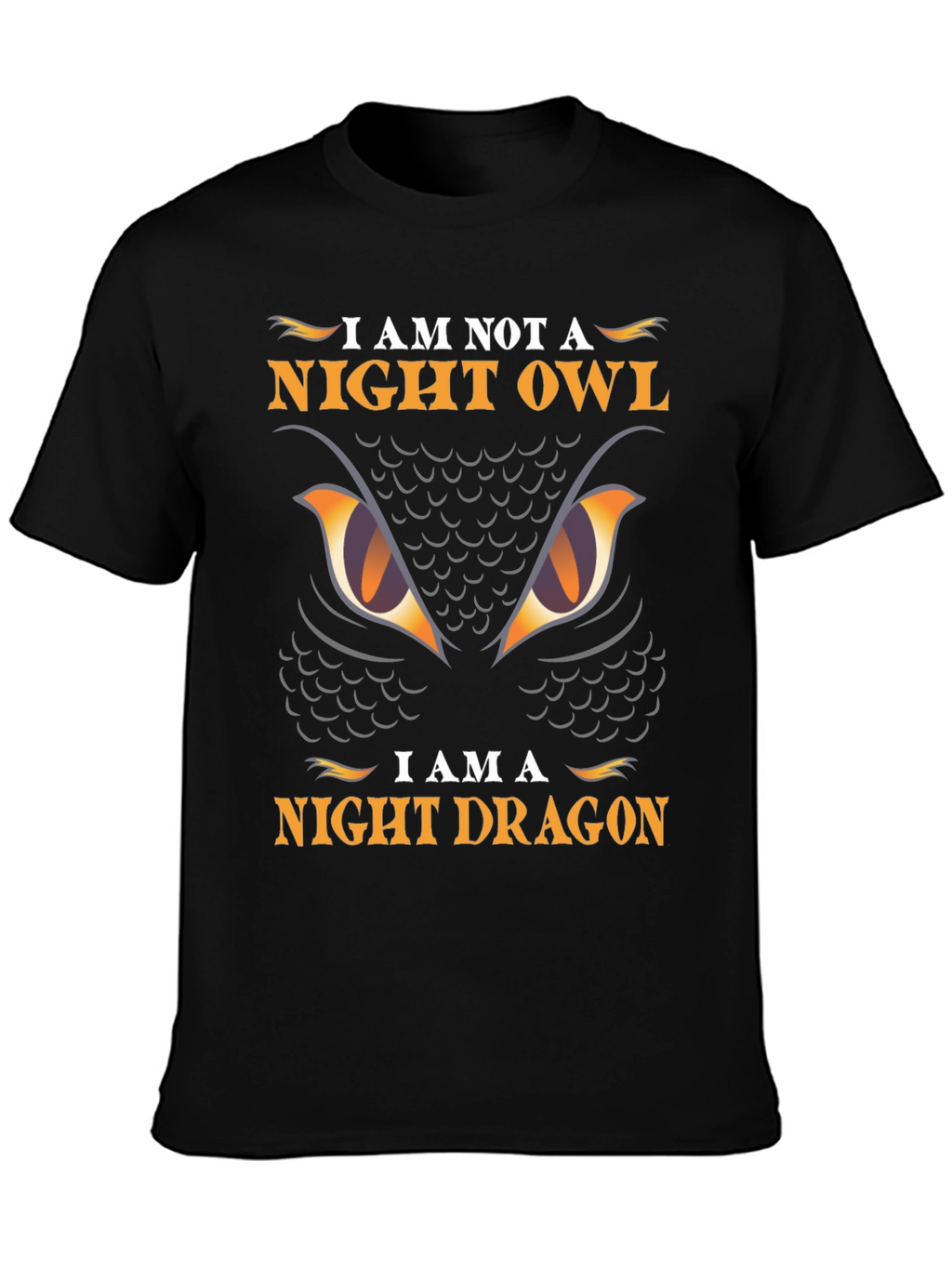 Night Dragon Graphic Tee - Owl Parody T-Shirt