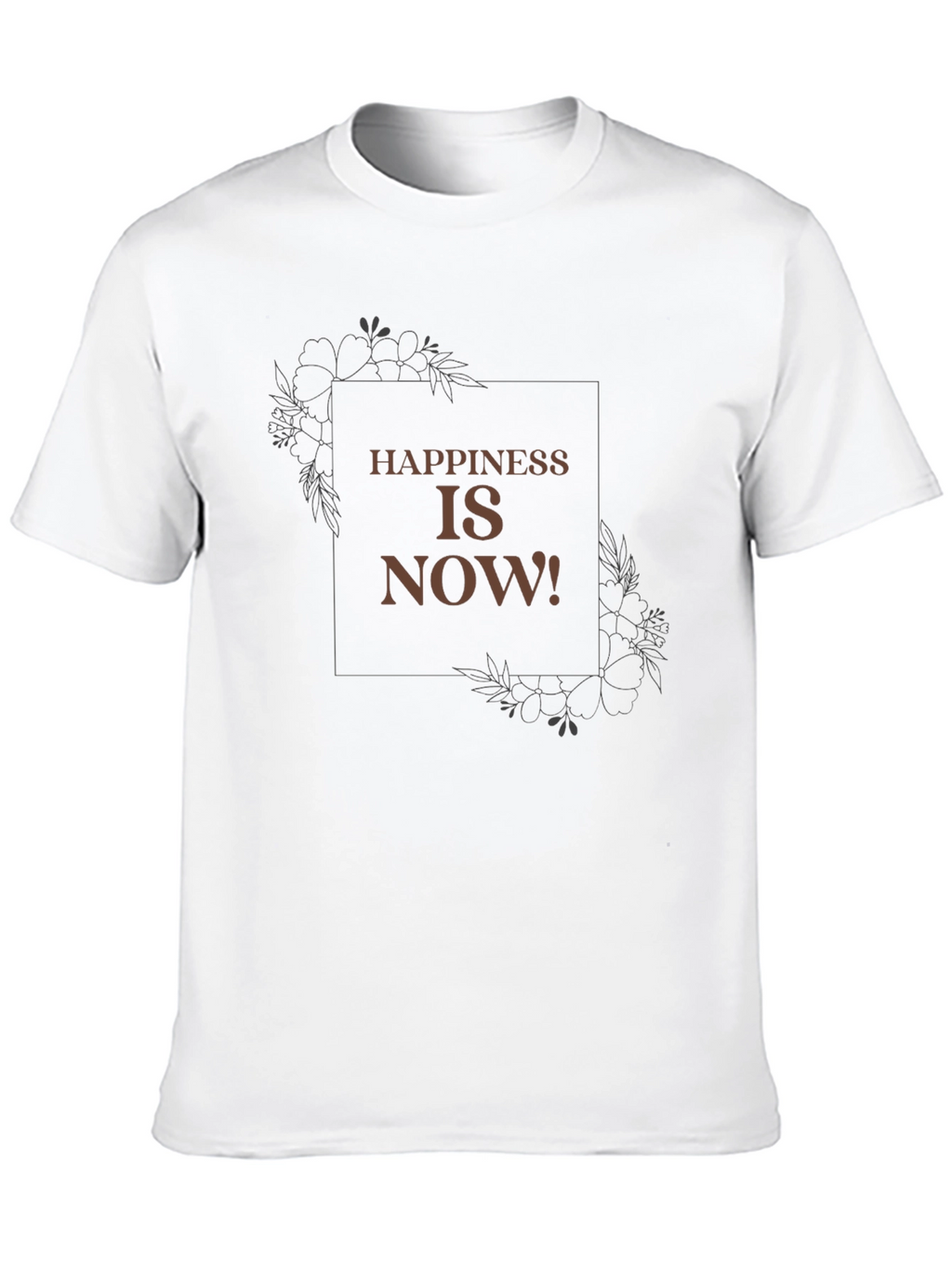 Happiness is Now Graphic Tee - Casual Comfort