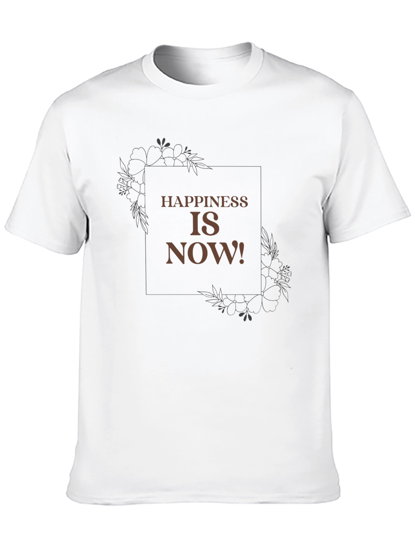 Happiness is Now Graphic Tee - Casual Comfort