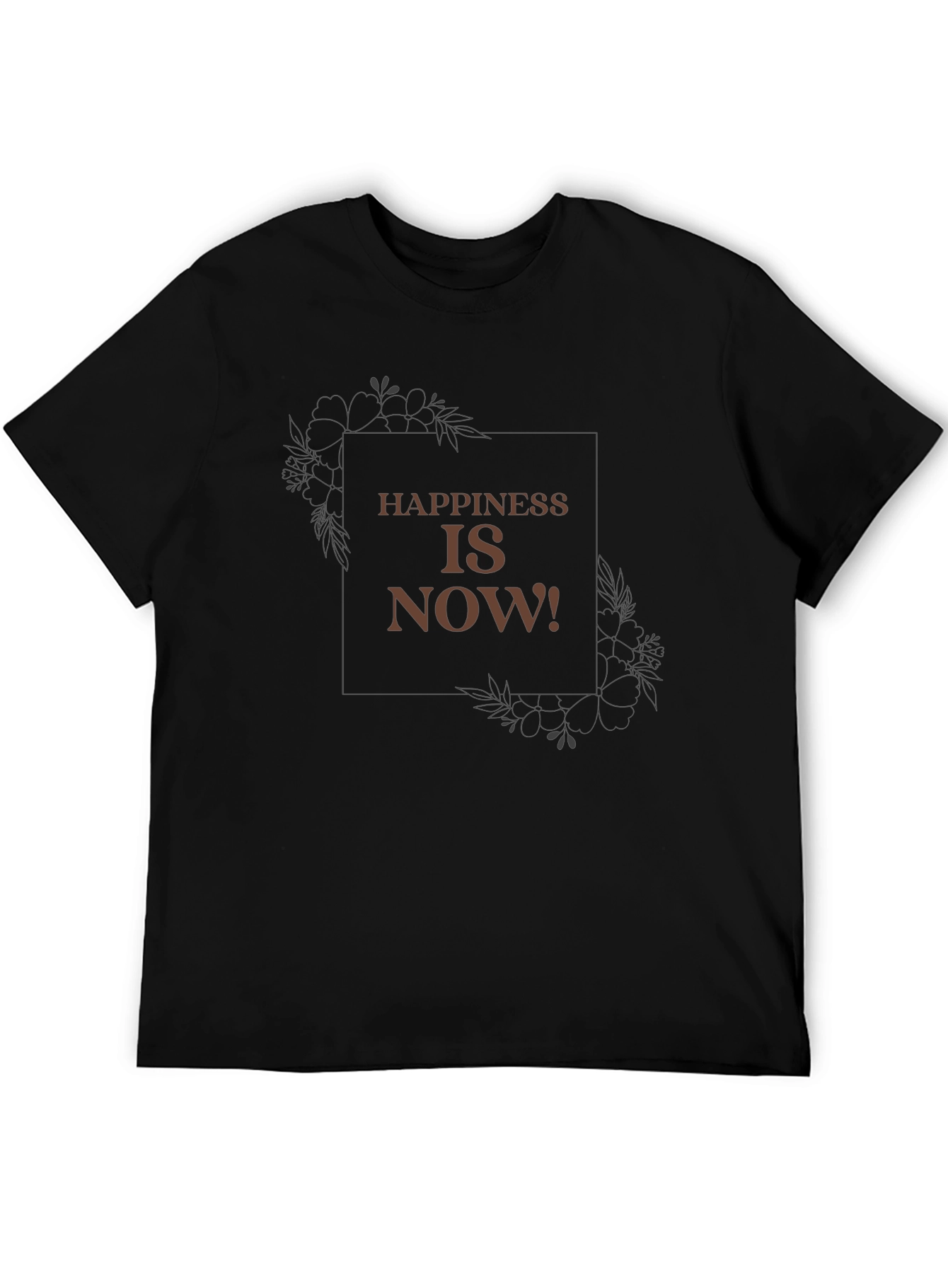 Happiness is Now Graphic Tee - Casual Comfort
