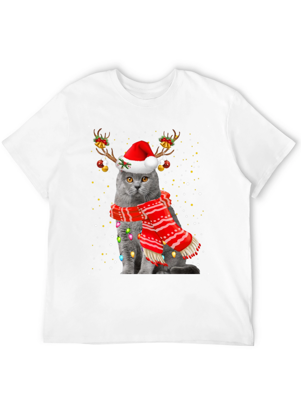 Festive Cat Holiday T-Shirt