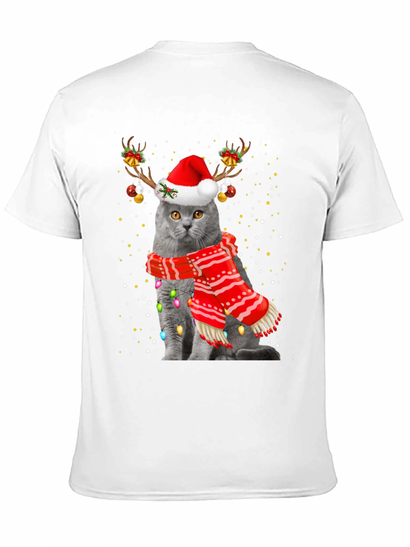 Festive Cat Holiday T-Shirt