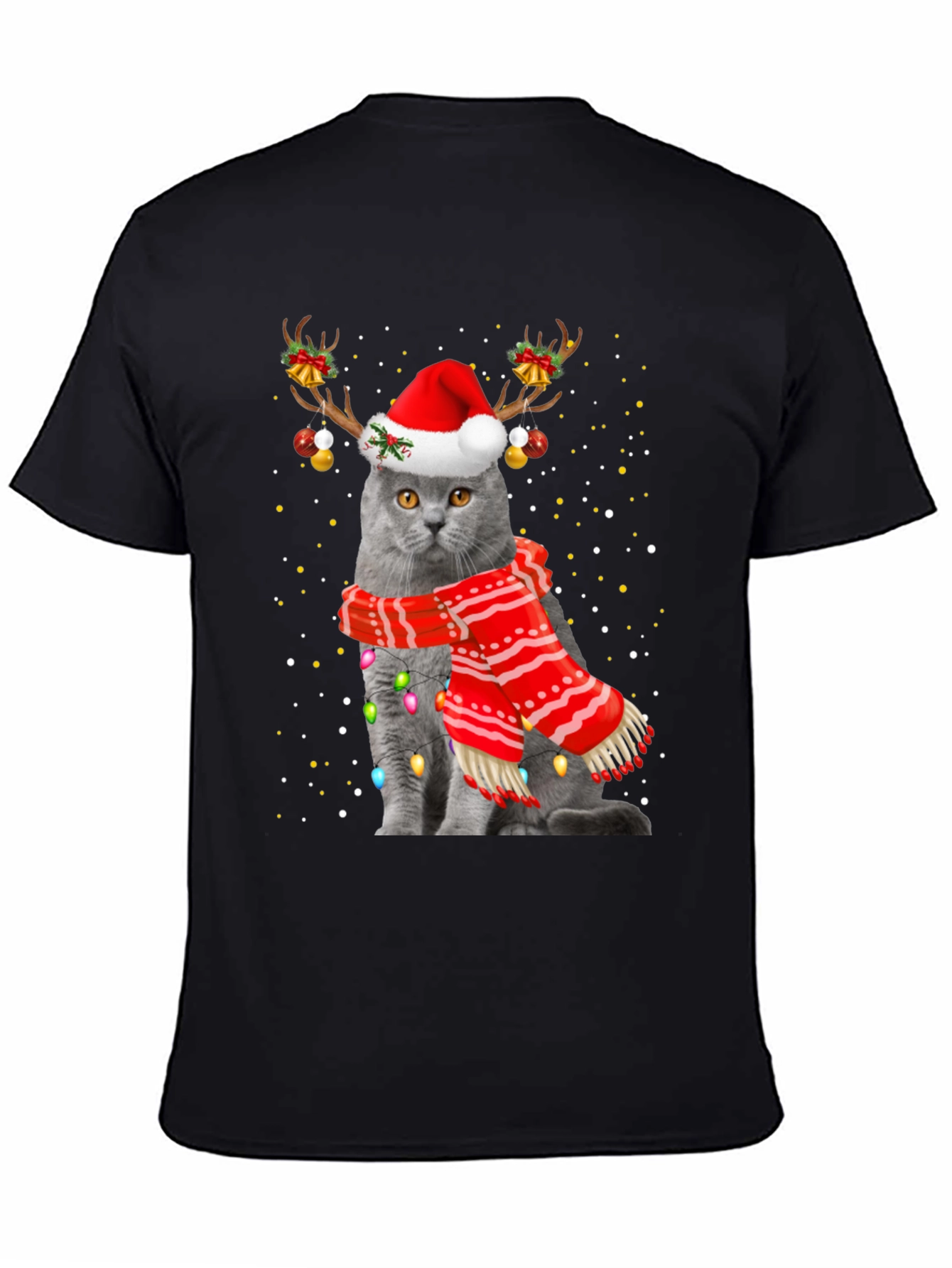 Festive Cat Holiday T-Shirt