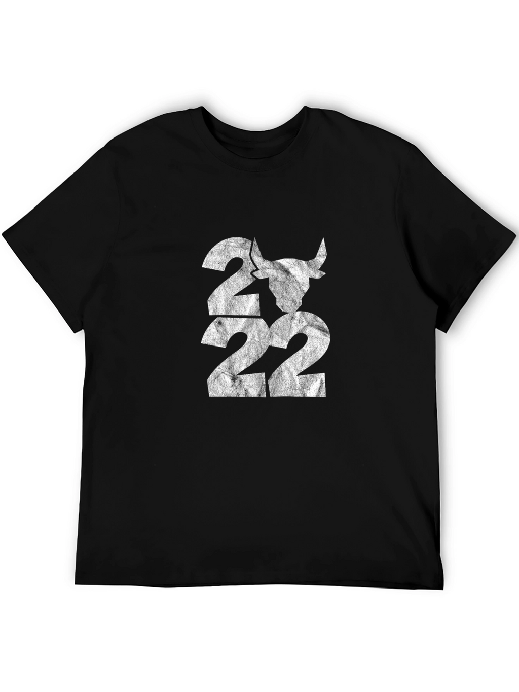 Black Graphic Tee - 2022 Bull Design