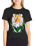 Tiger Graphic Tee - Jungle Cat Design