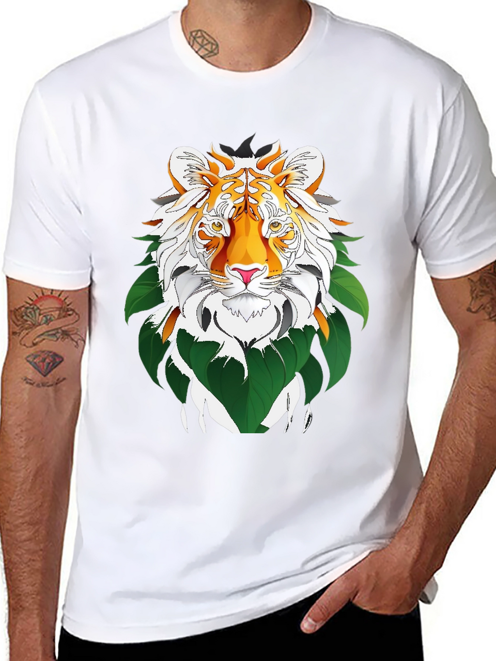 Tiger Graphic Tee - Jungle Cat Design