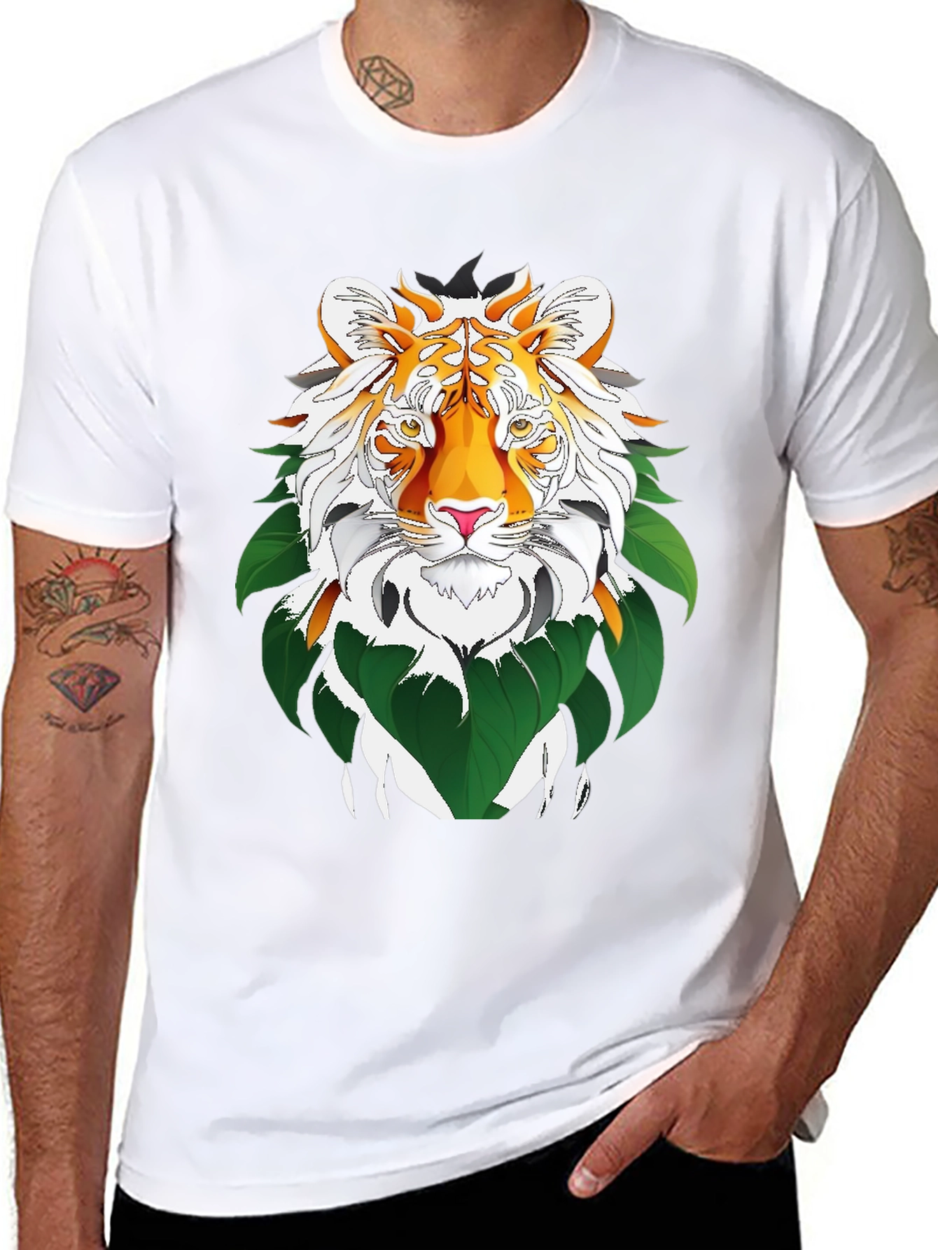 Tiger Graphic Tee - Jungle Cat Design