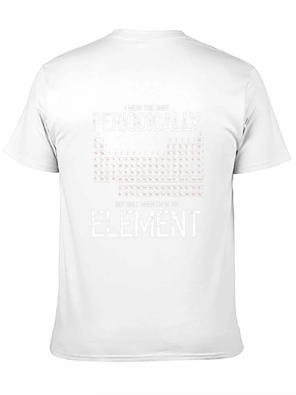 Periodic Table Mens Black Graphic T-Shirt