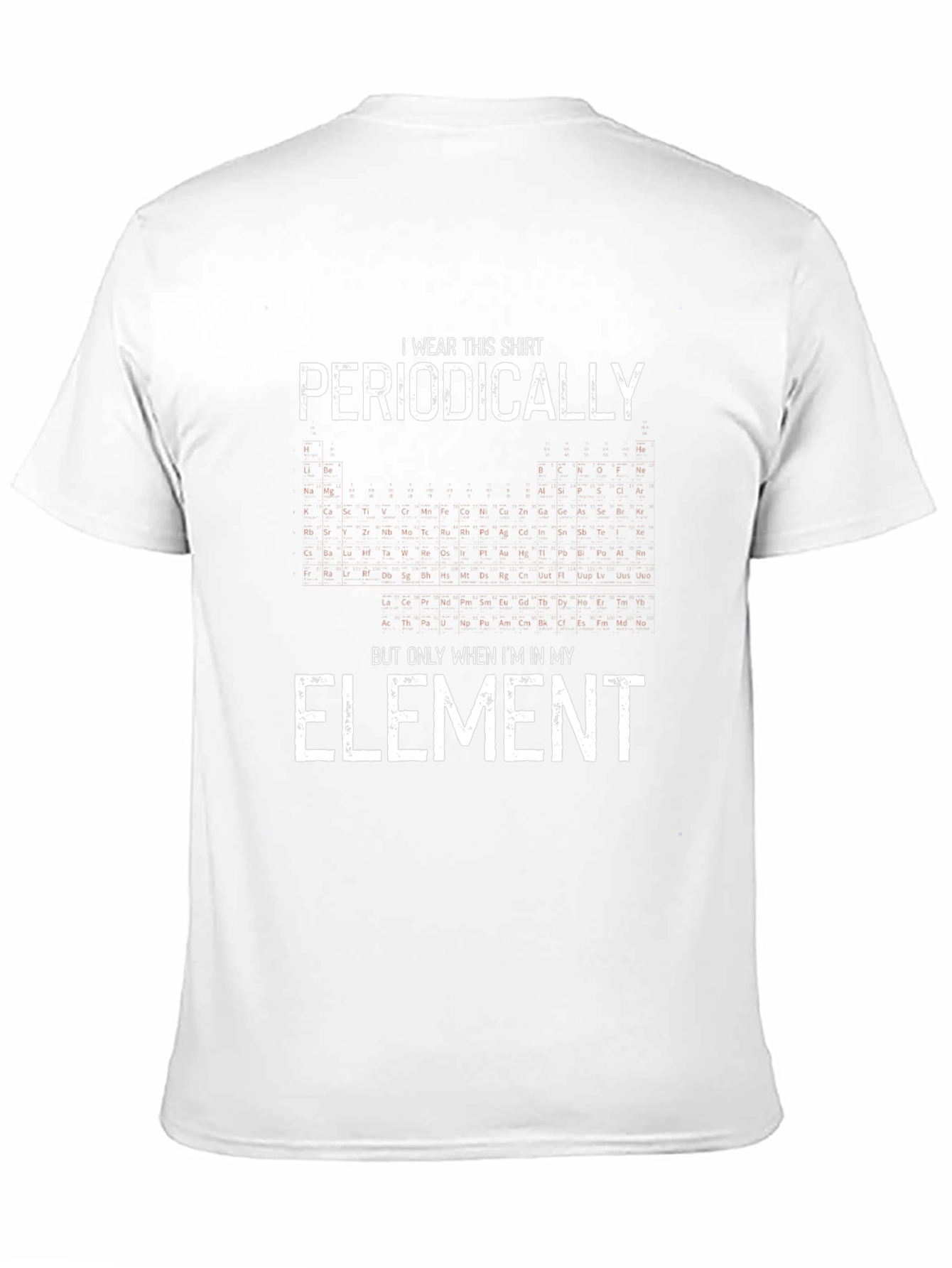 Periodic Table Mens Black Graphic T-Shirt