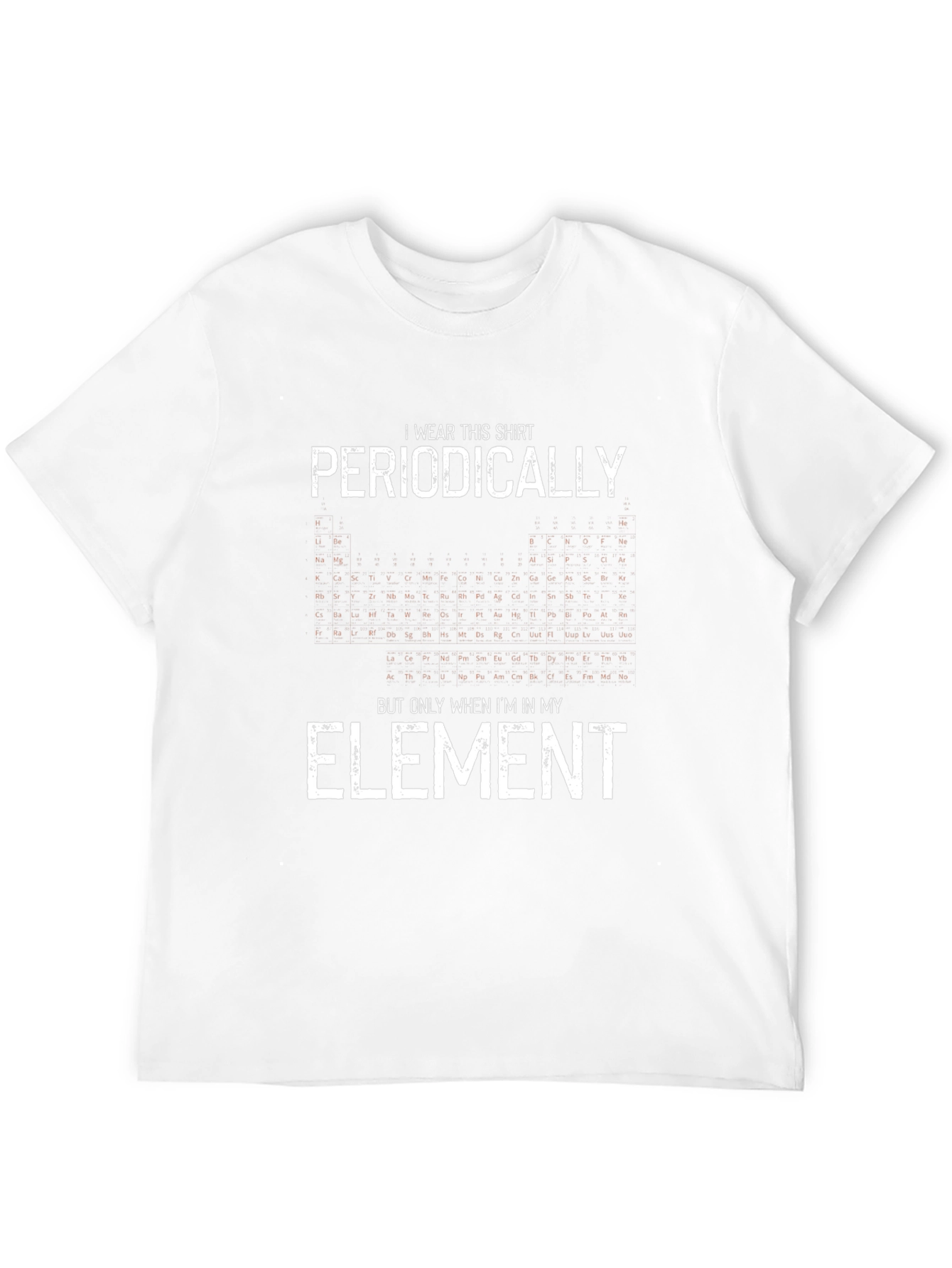 Periodic Table Mens Black Graphic T-Shirt