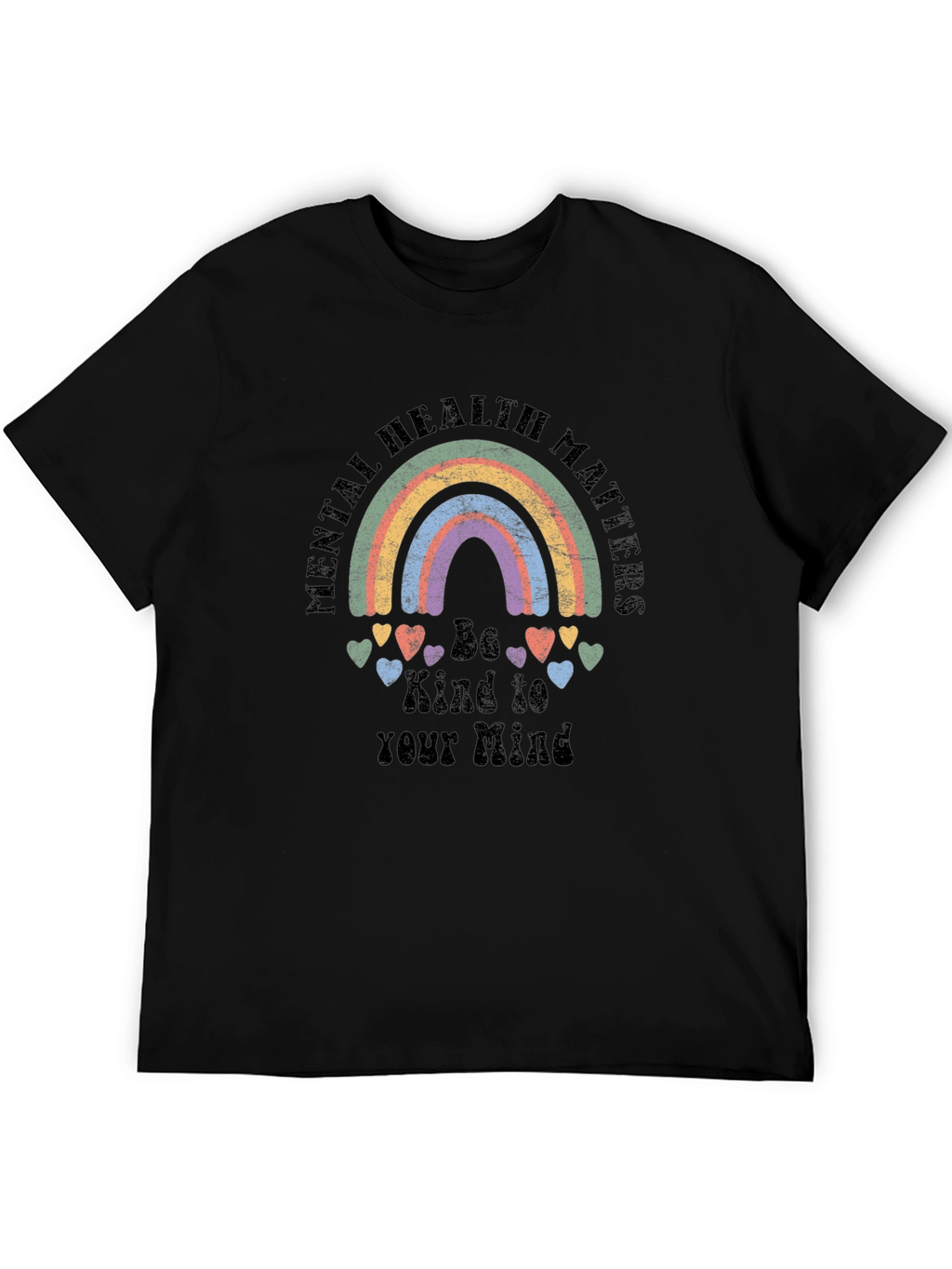 Mental Health Matters Rainbow Graphic Tee