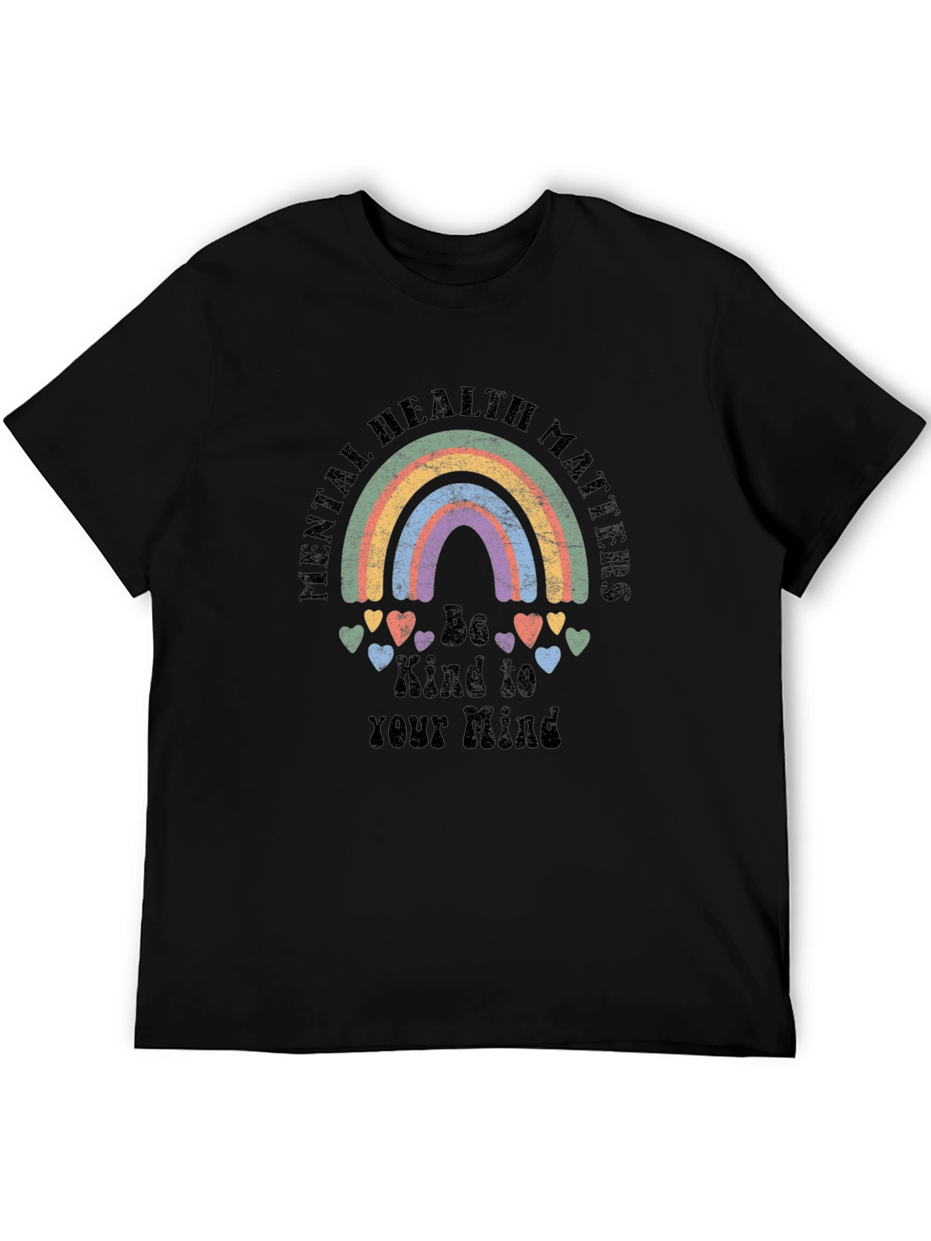 Mental Health Matters Rainbow Graphic Tee