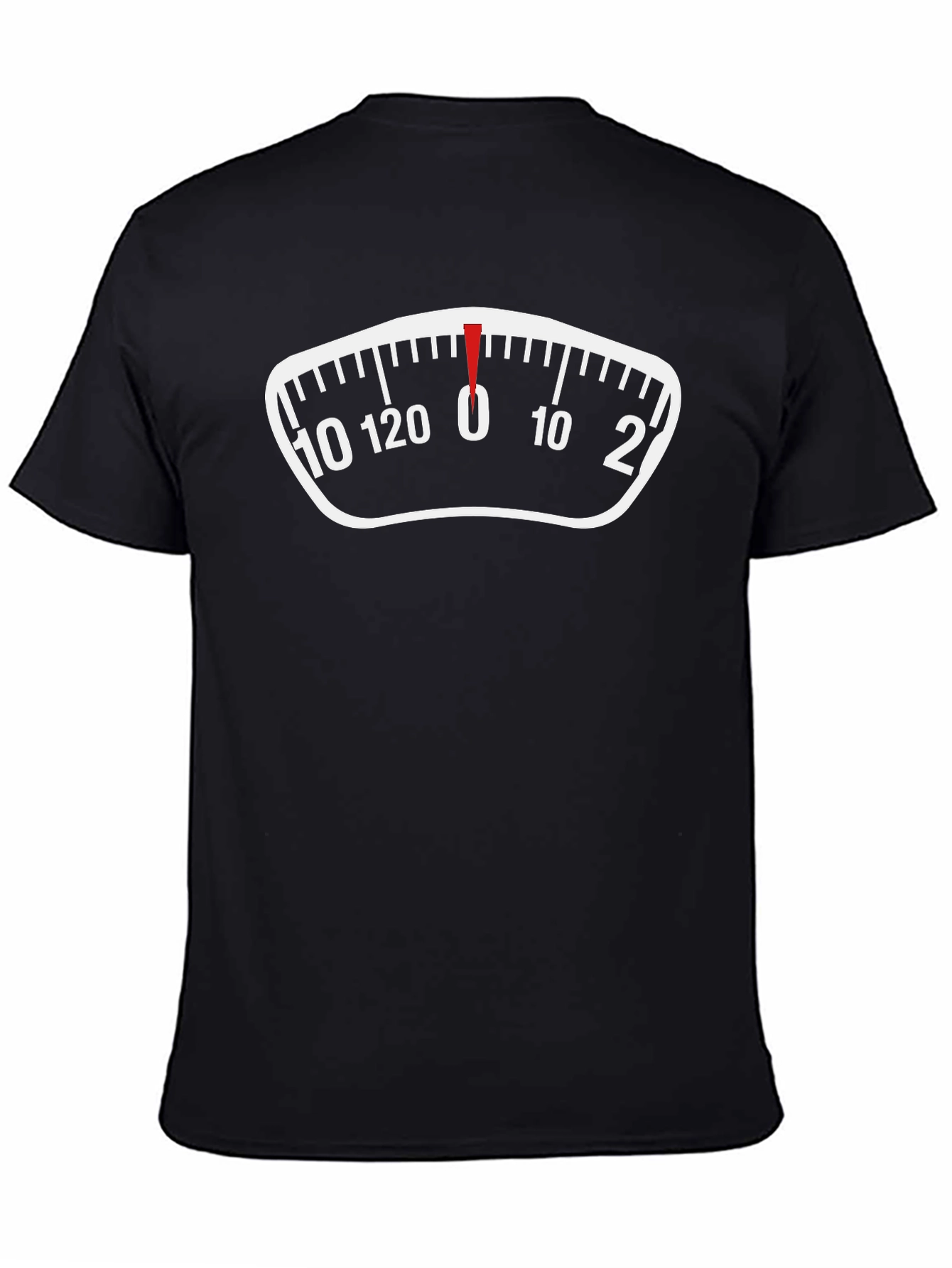 Funny Weight Scale Graphic Tee - Zero Pounds