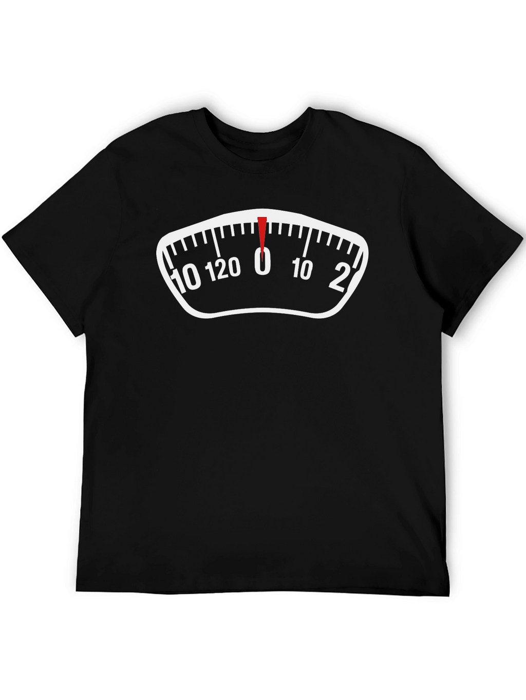 Funny Weight Scale Graphic Tee - Zero Pounds