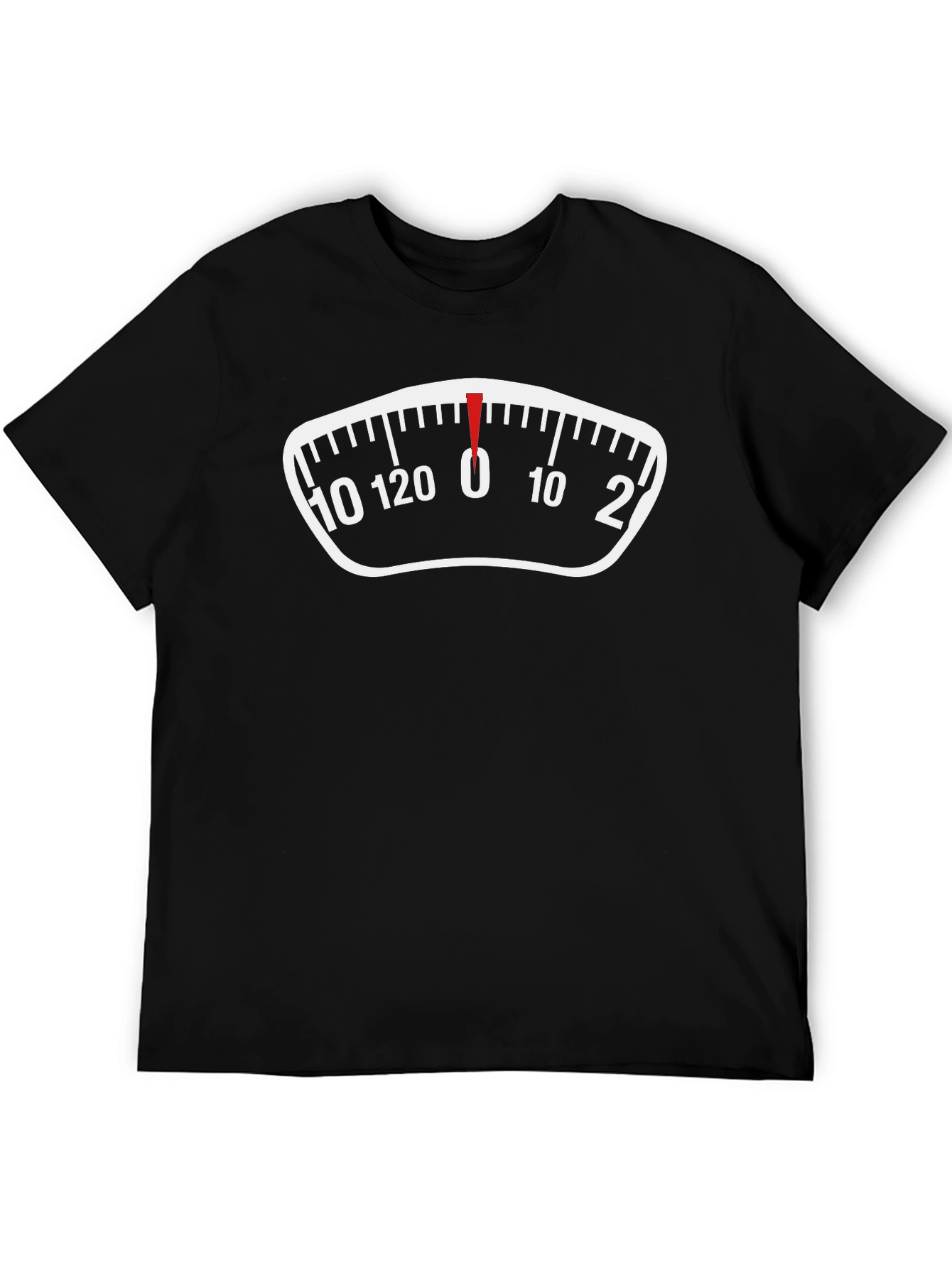 Funny Weight Scale Graphic Tee - Zero Pounds