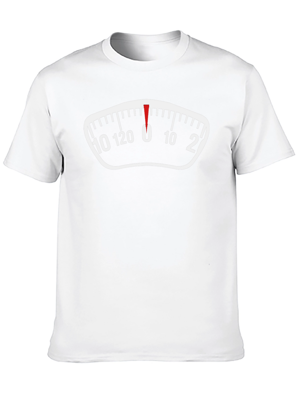 Funny Weight Scale Graphic Tee - Zero Pounds