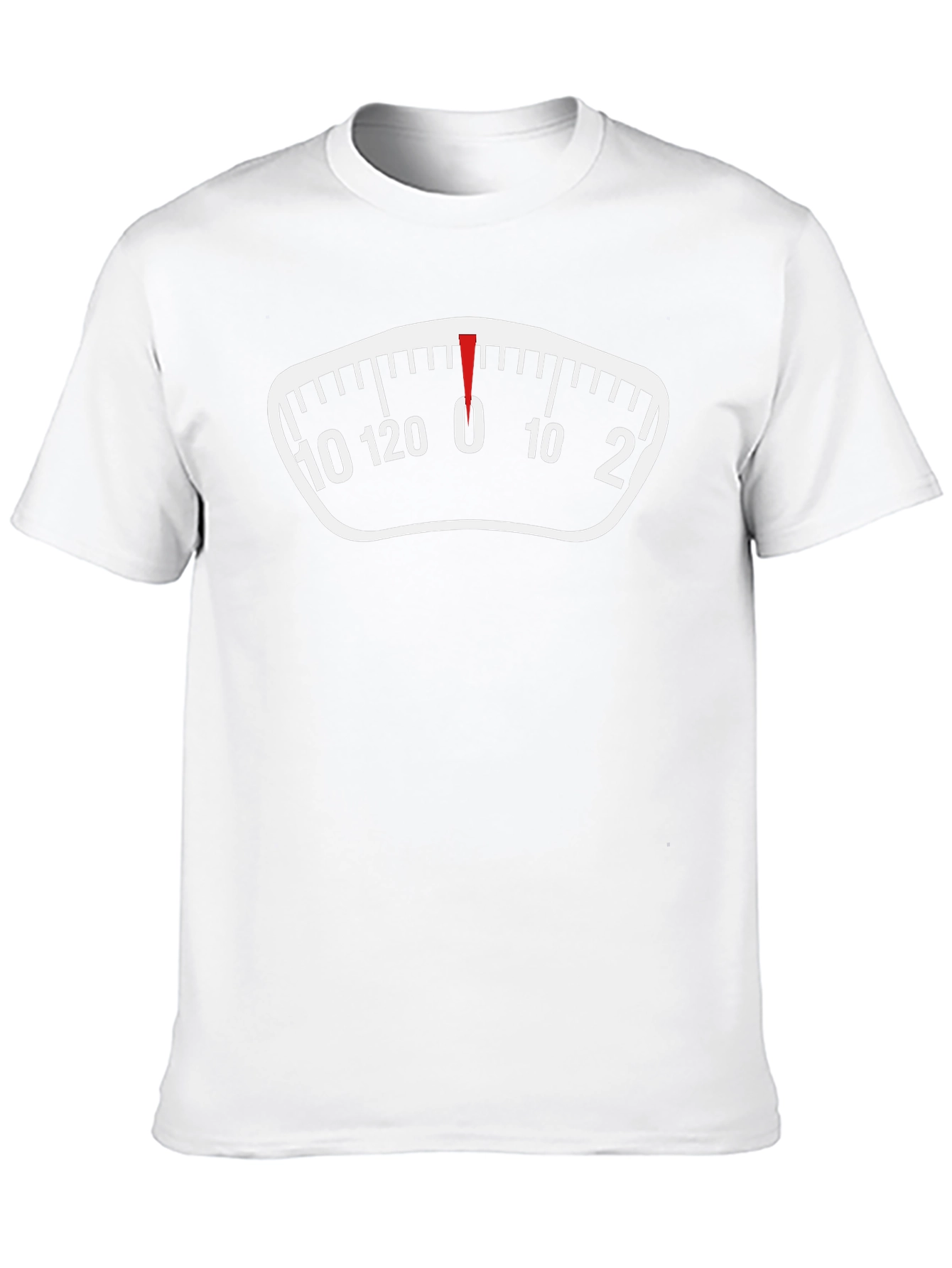 Funny Weight Scale Graphic Tee - Zero Pounds