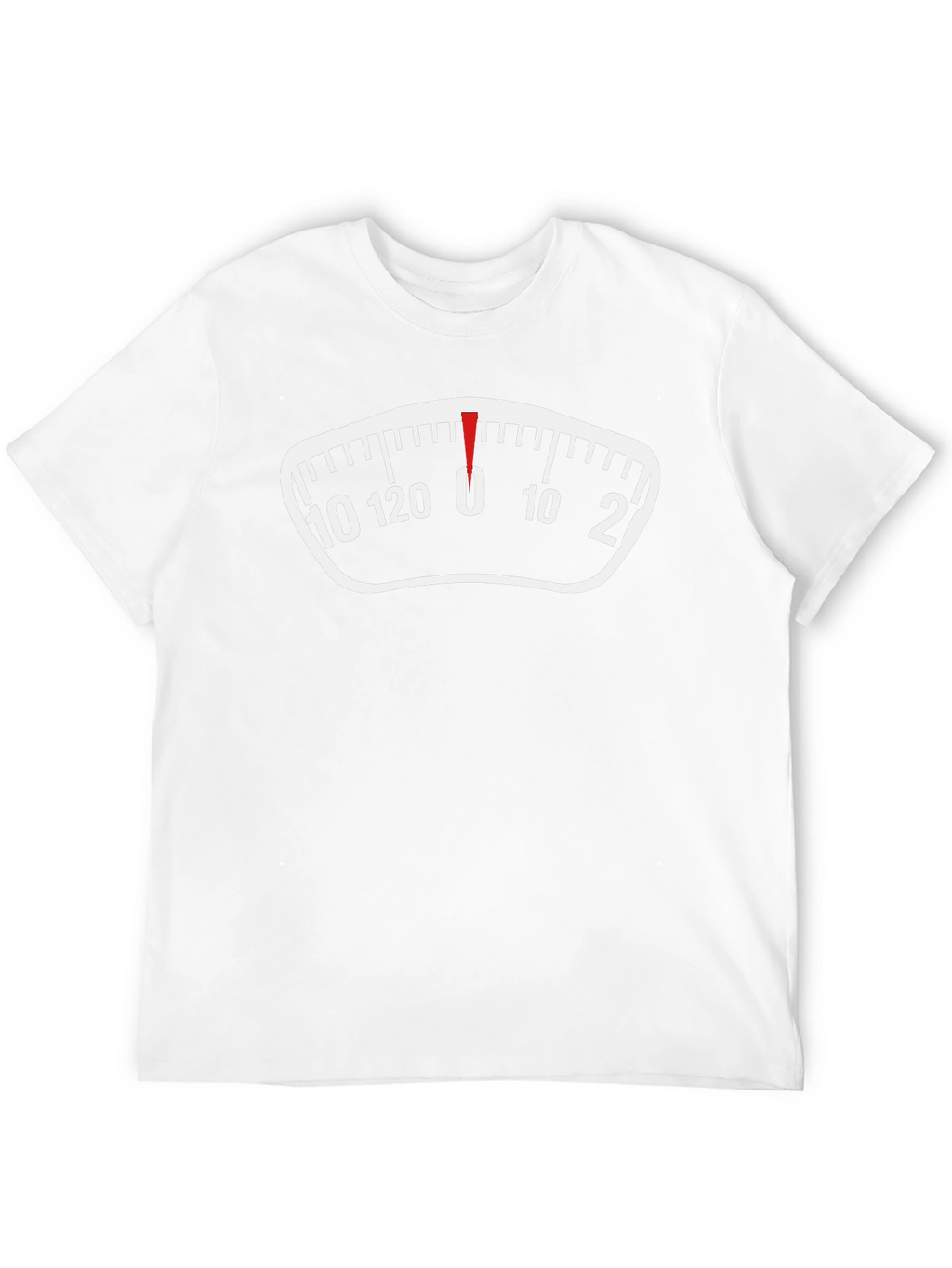 Funny Weight Scale Graphic Tee - Zero Pounds