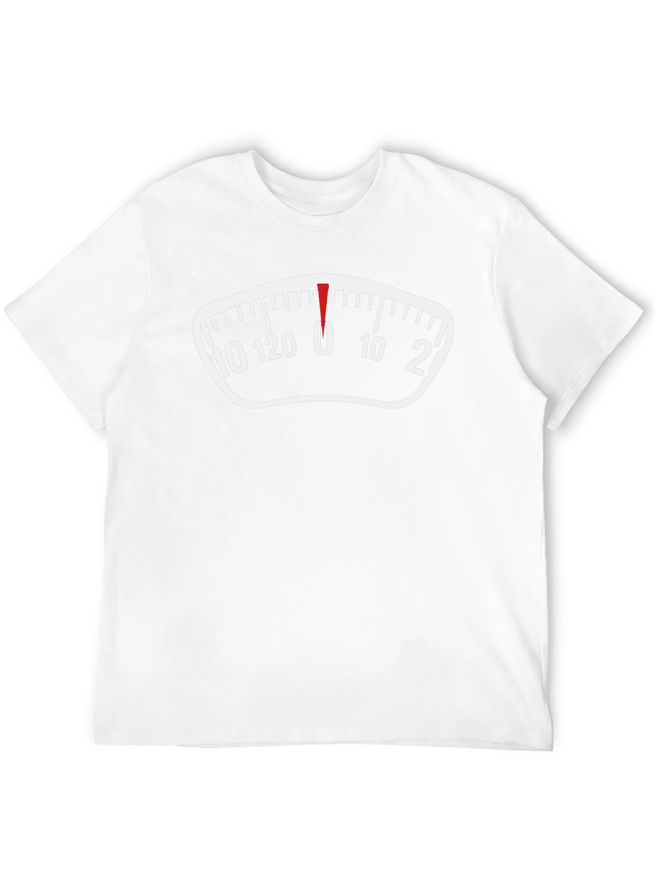 Funny Weight Scale Graphic Tee - Zero Pounds