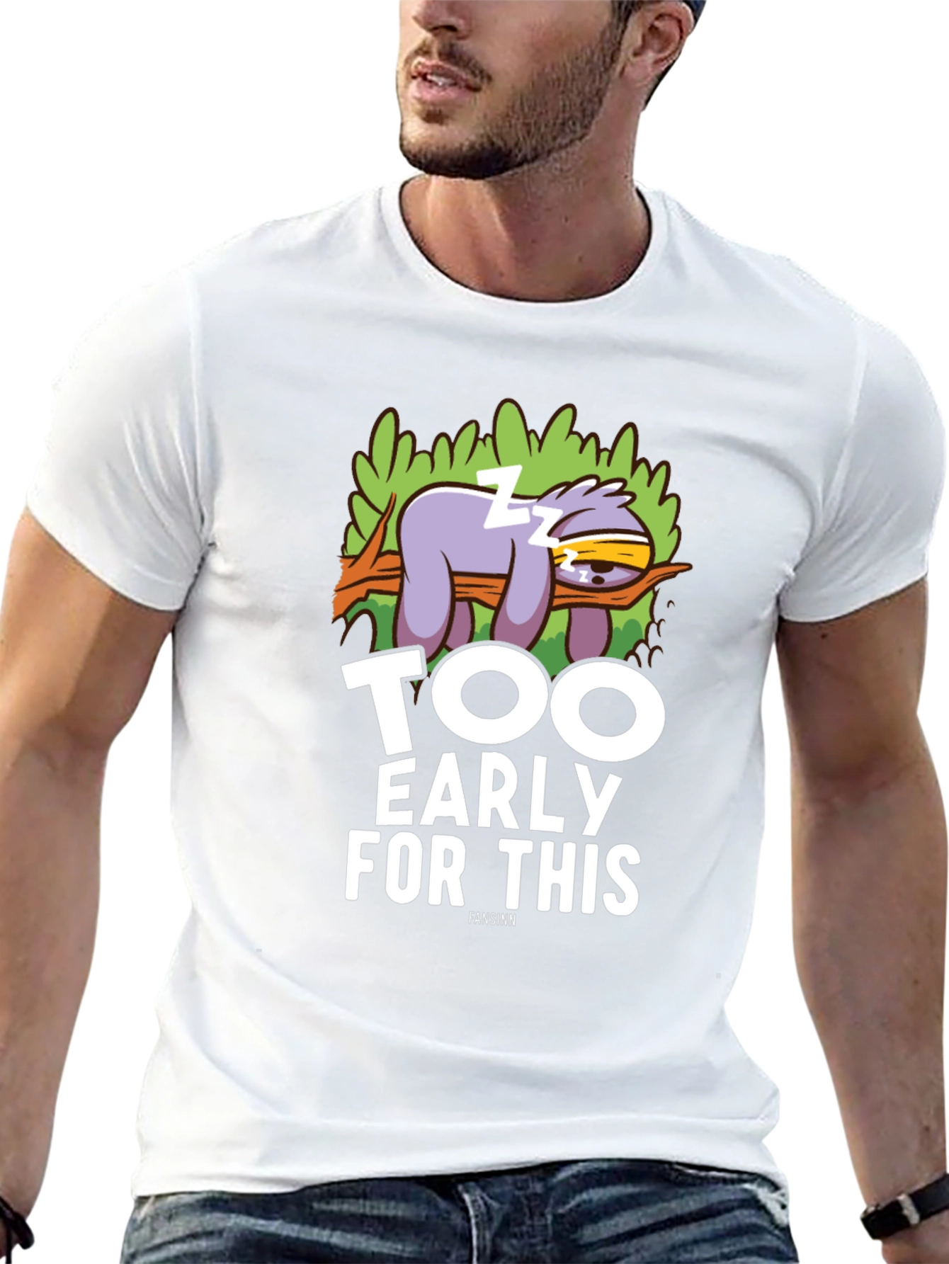 Too Early for This Sloth Graphic T-Shirt