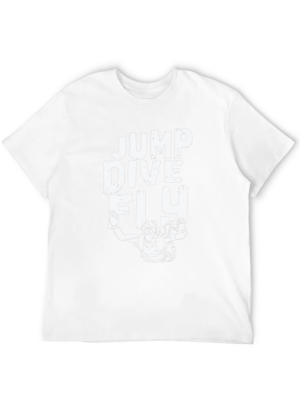Jump Dive Fly Black Graphic T-Shirt