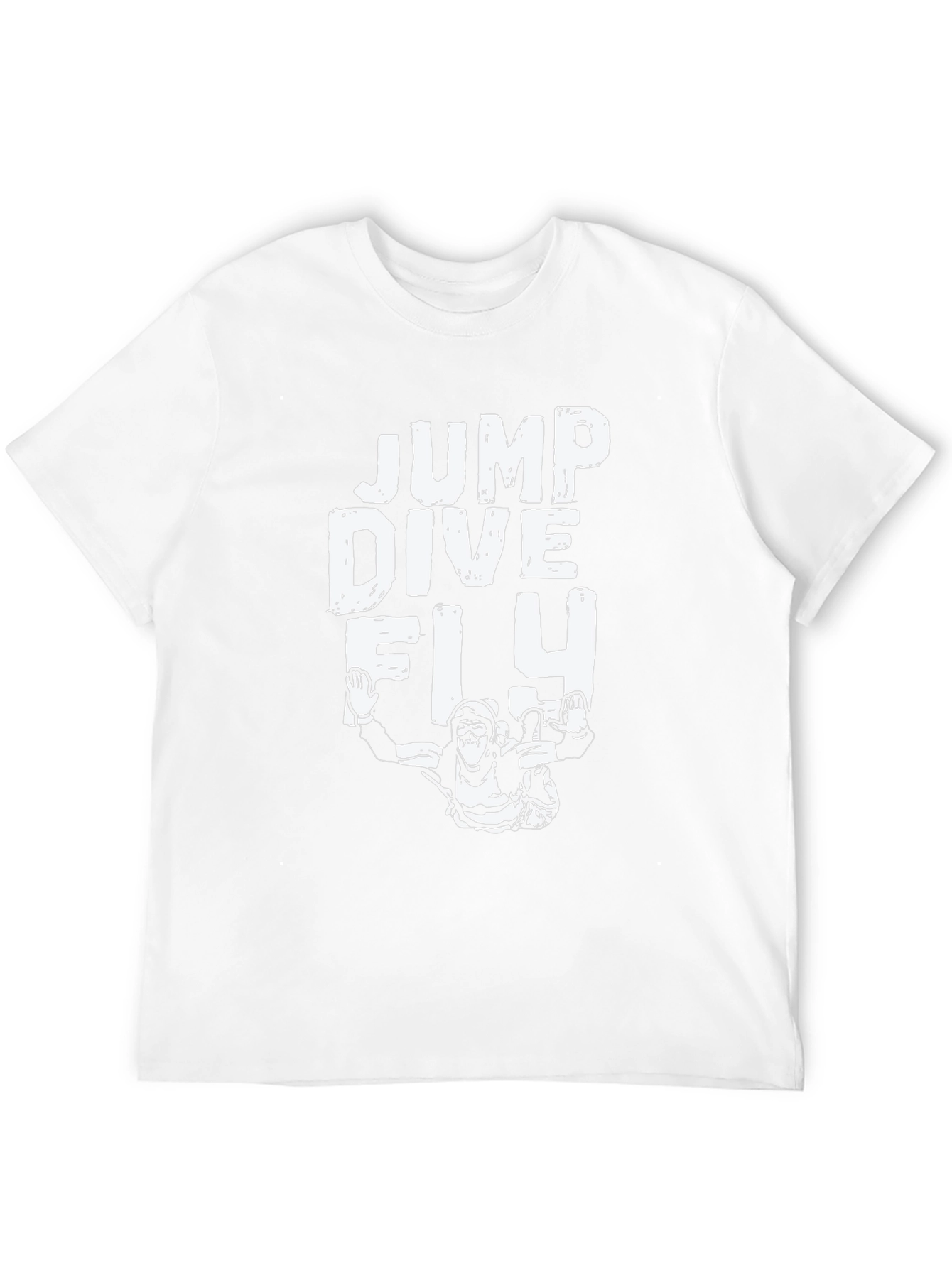 Jump Dive Fly Black Graphic T-Shirt